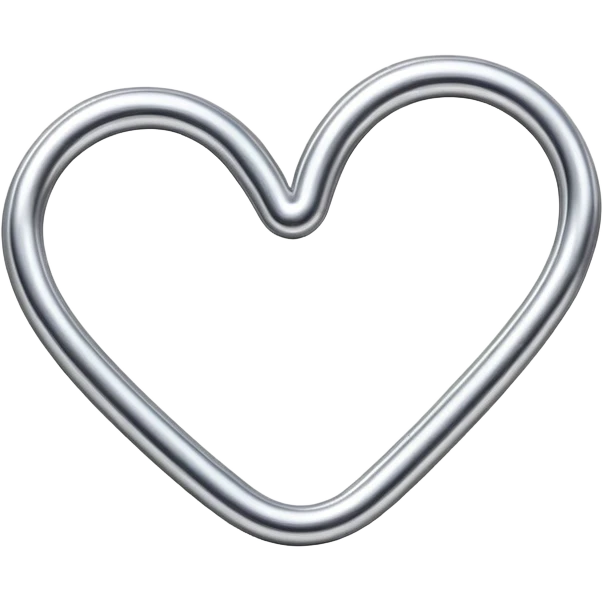 heart shaped paper clip emoji