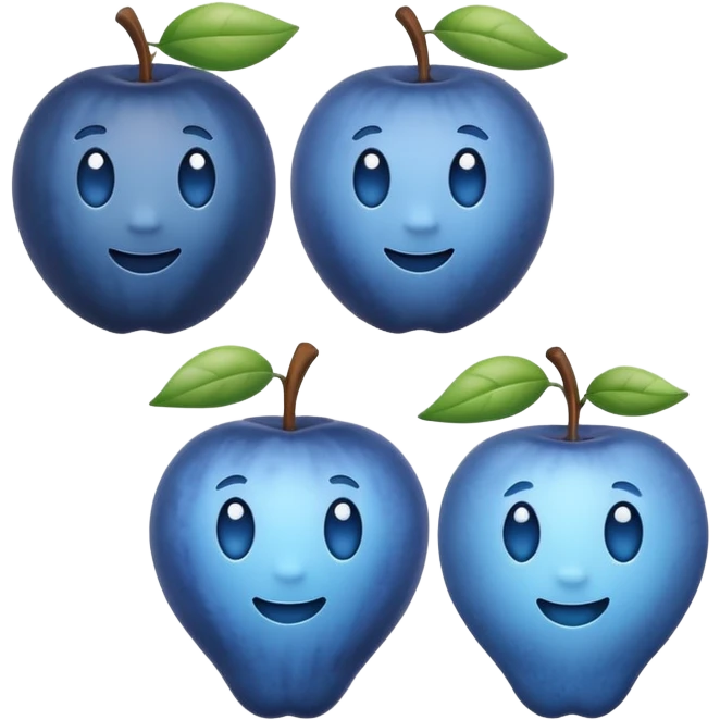 blue fruit emoji