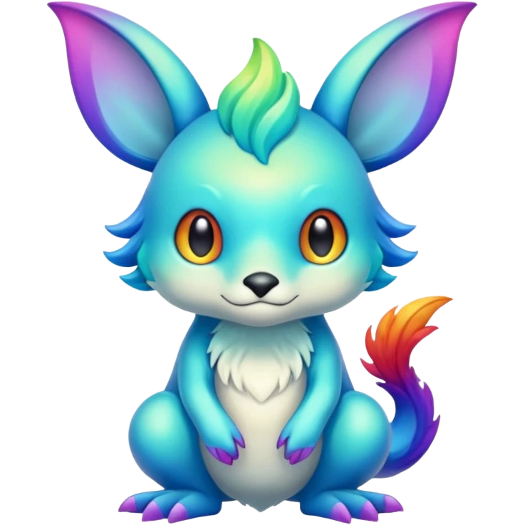 Shiny Colorful Dull-Colored Fionbri-creature by Falvie (full body) emoji