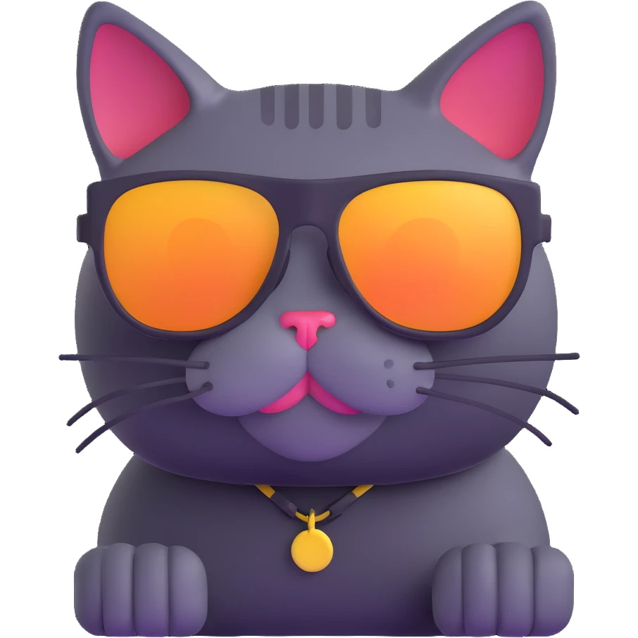 cat wearing sunglasses emoji