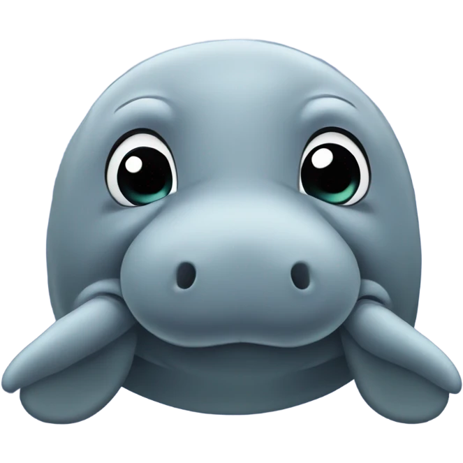 Manatee in love emoji
