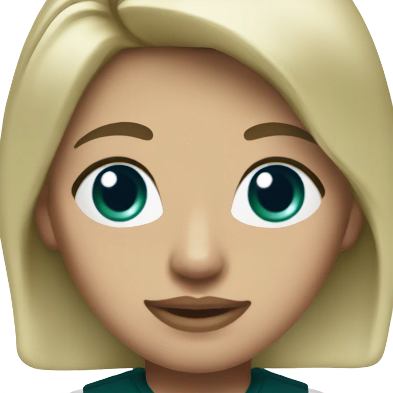 Short blond hair blue eyes female as Philadelphia Eagles  emoji
