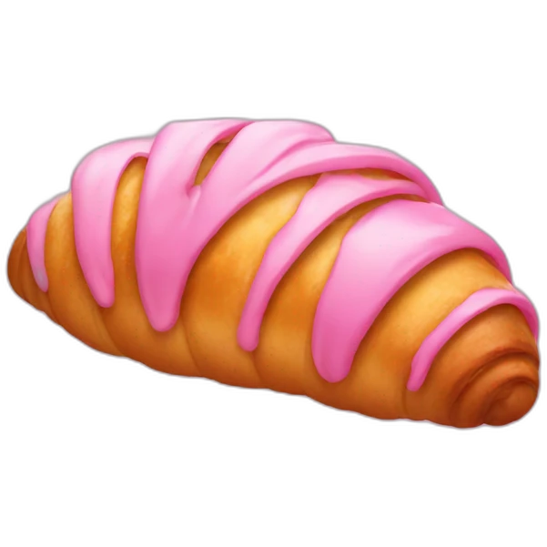 pink croissant emoji
