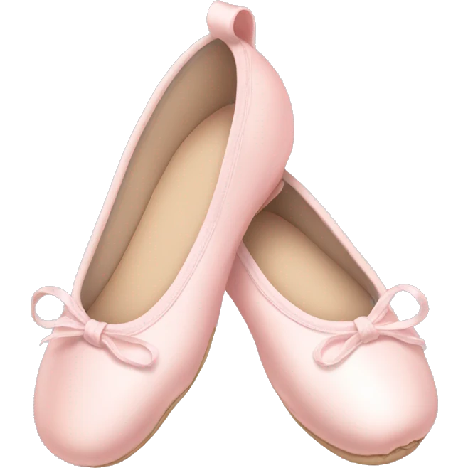 Pale pink ballet shoes emoji