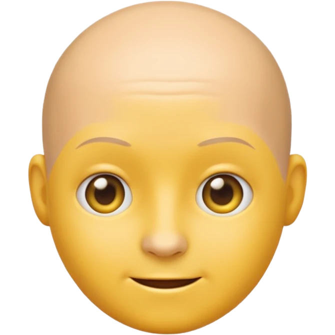 an emoji with no face bald emoji