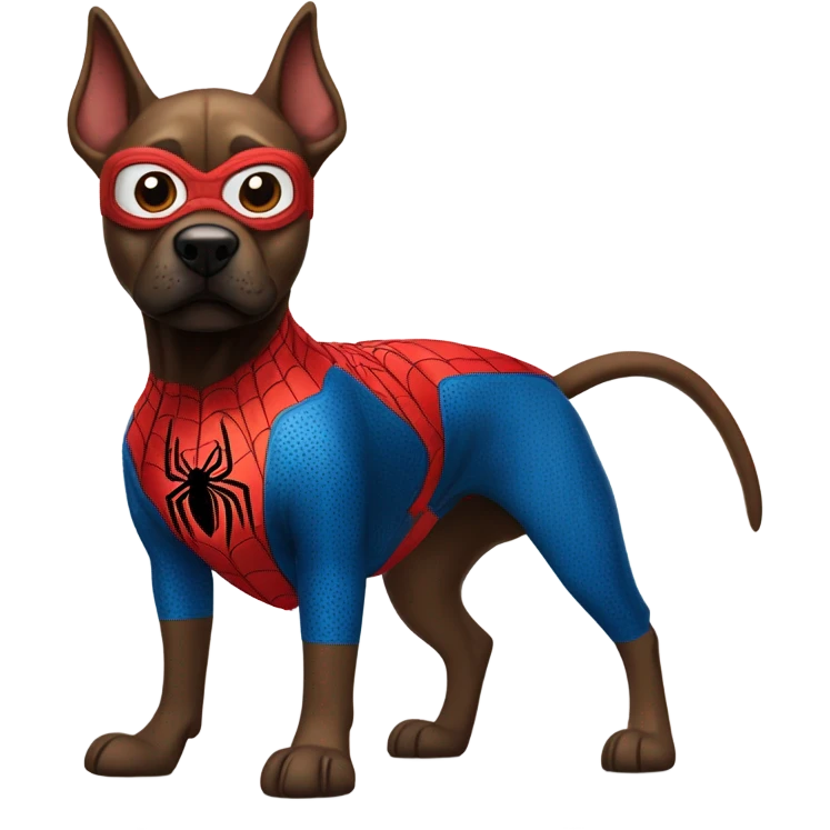 DOG in full SPIDER MAN emoji