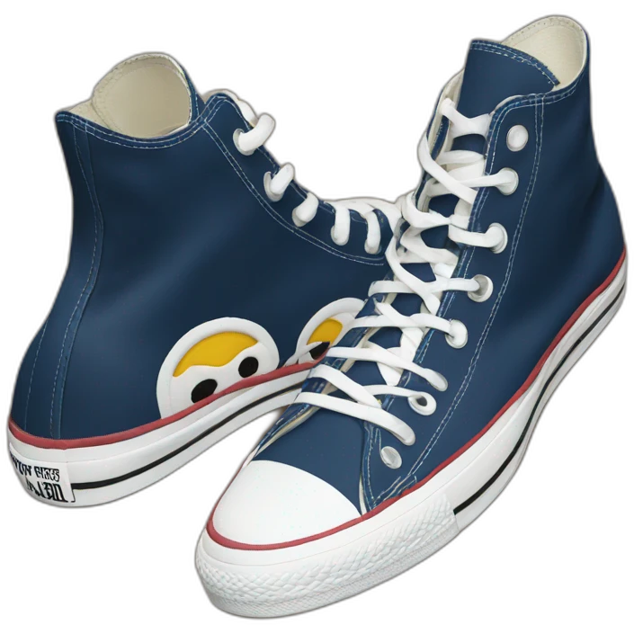 Chaussures converse noit emoji