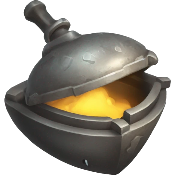 a magical artifact (an old iron with smoke) emoji