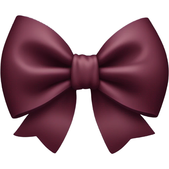 burgundy bow emoji