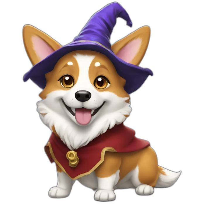 wizard corgi emoji