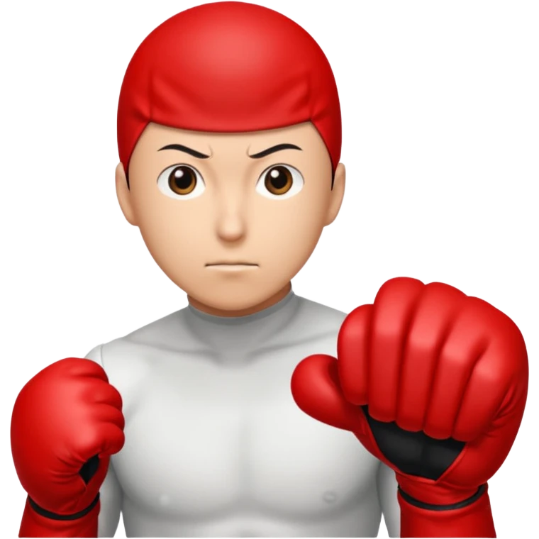 Saitama red hand punch emoji