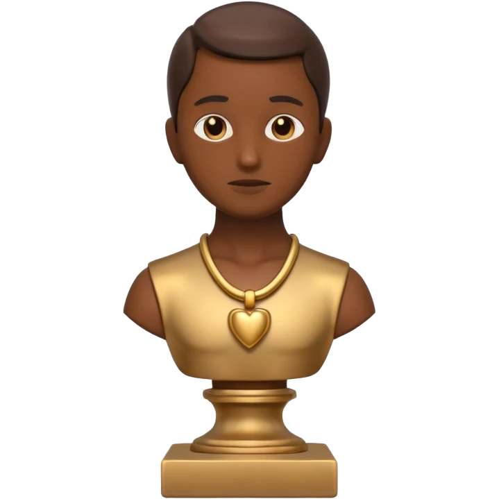 minimalistic el pensador statue emoji