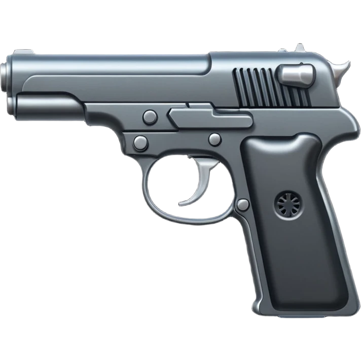 black metal pistol emoji