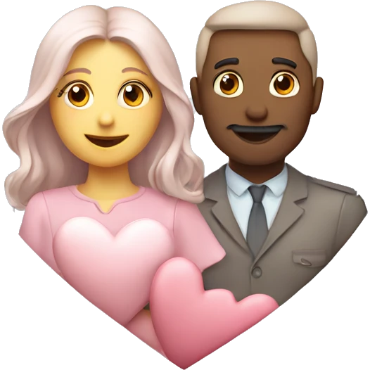Hearts-couple-symbols-coloured-pastel-shade emoji