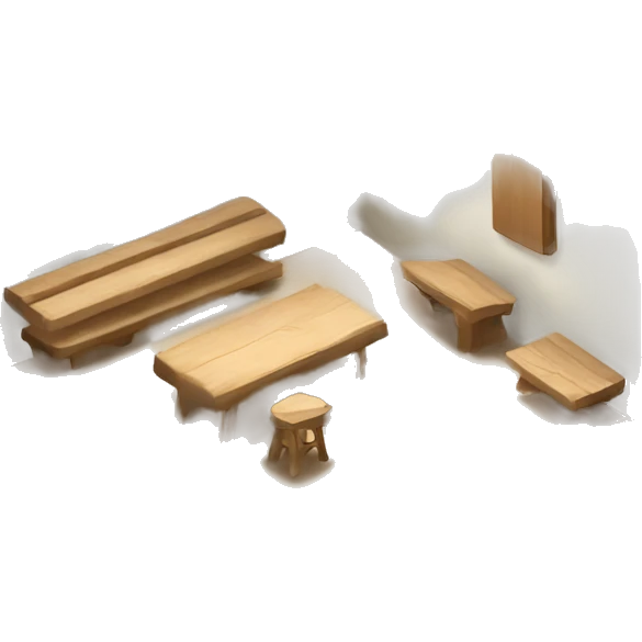 scenography wood flat emoji