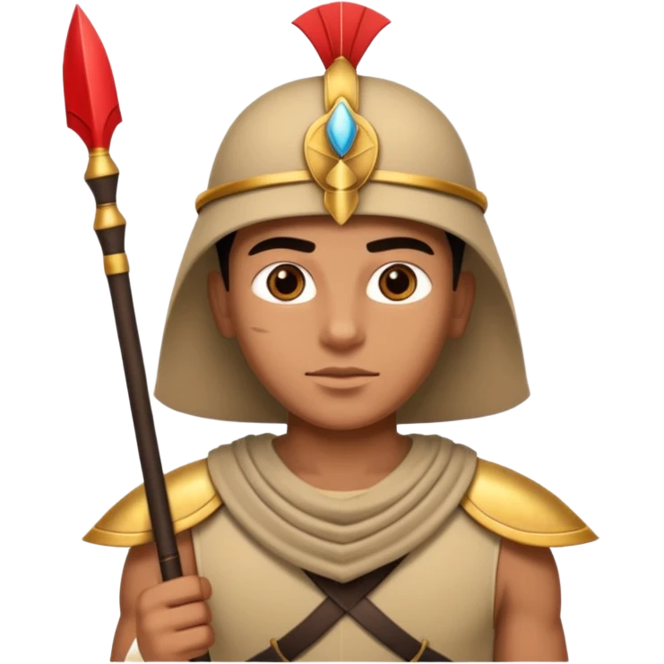 egyptian soldier with spear emoji