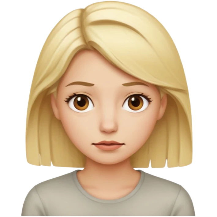 Blonde woman being impatient emoji