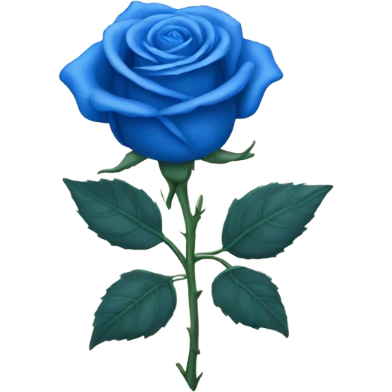 blue rose emoji