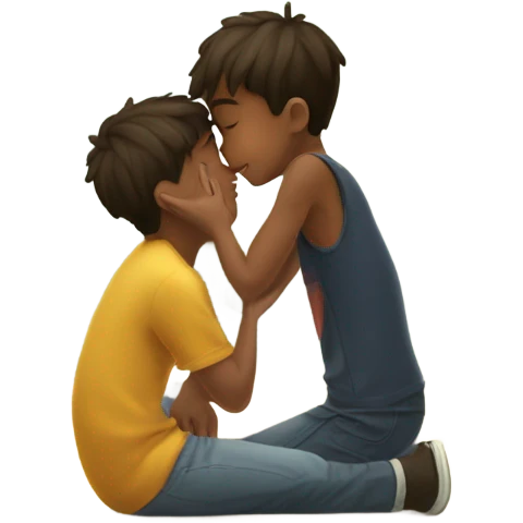 Boy kissing boy emoji