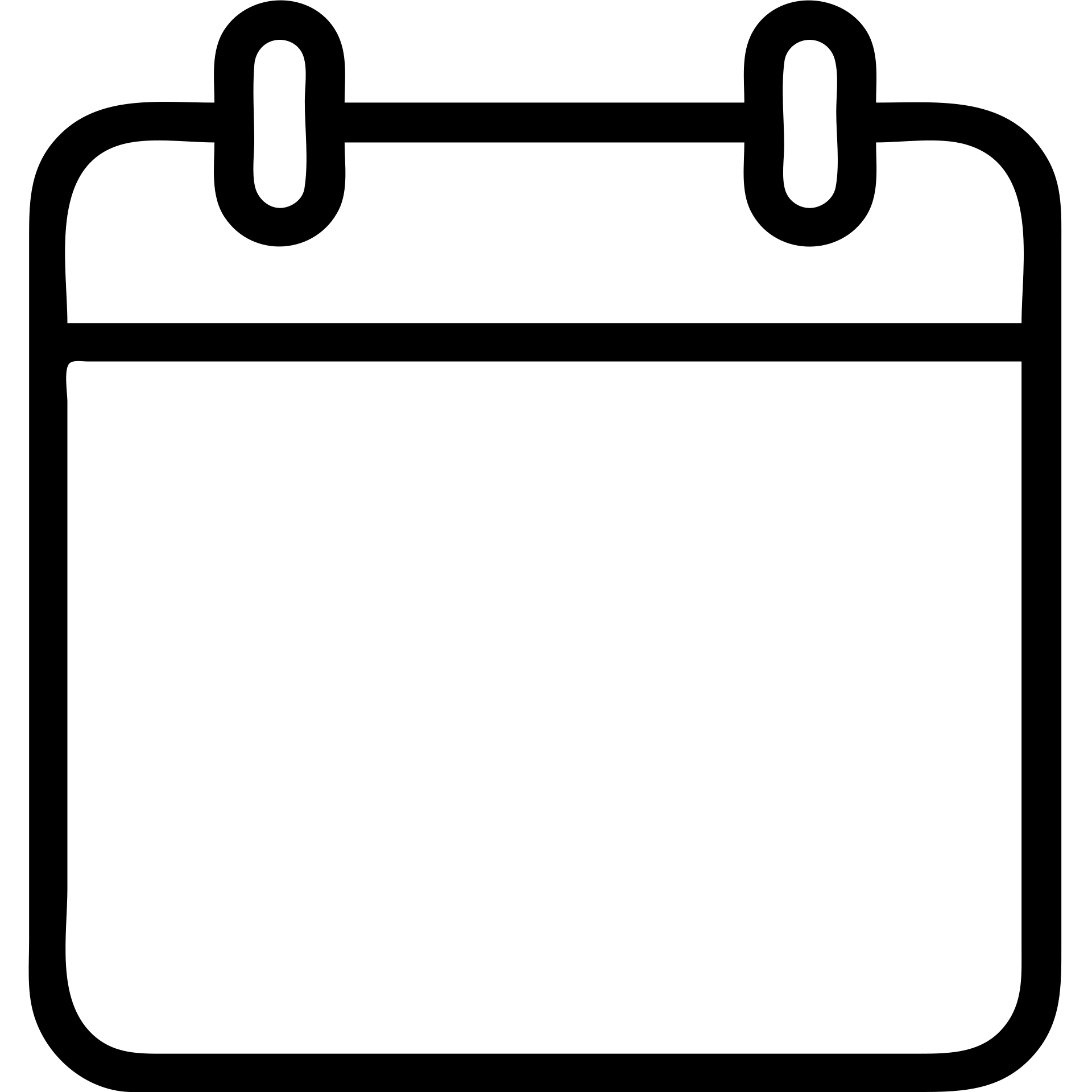 minimalist calendar icon without date, black line art only emoji