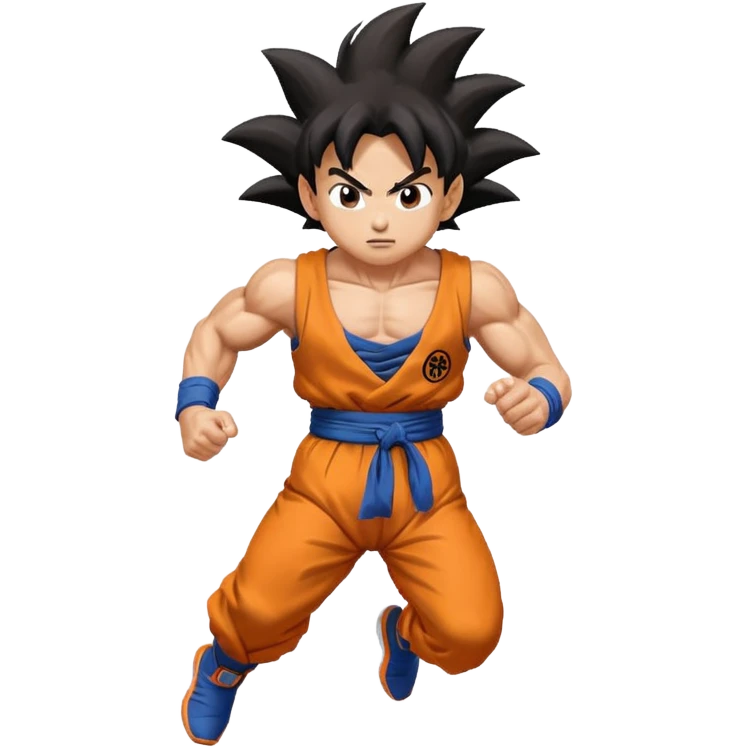 Goku run away  emoji