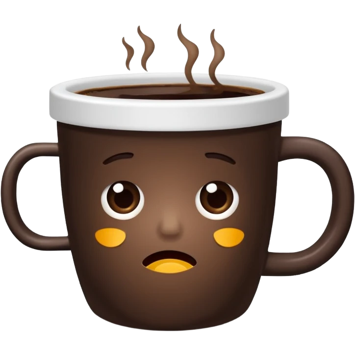 Bad coffee / sad coffee emoji