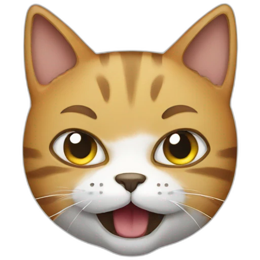 Cat shut Up sign emoji