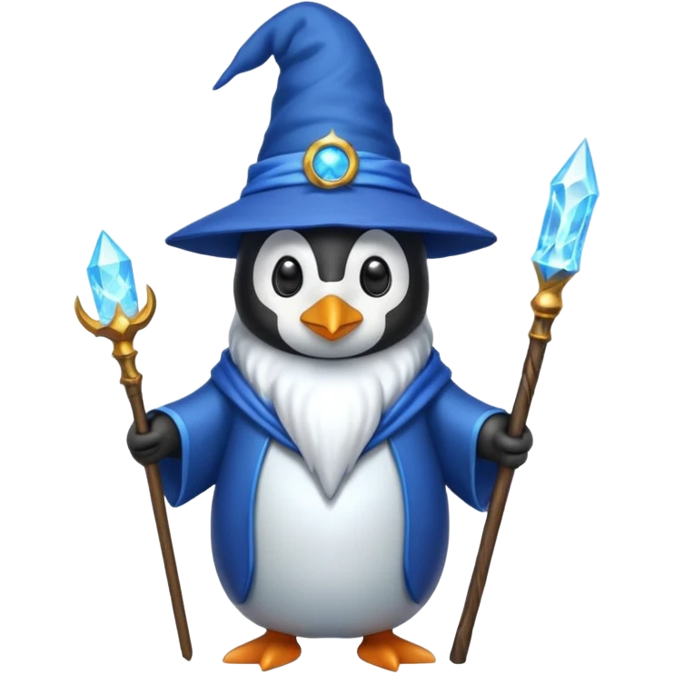 Penguin Wizard emoji