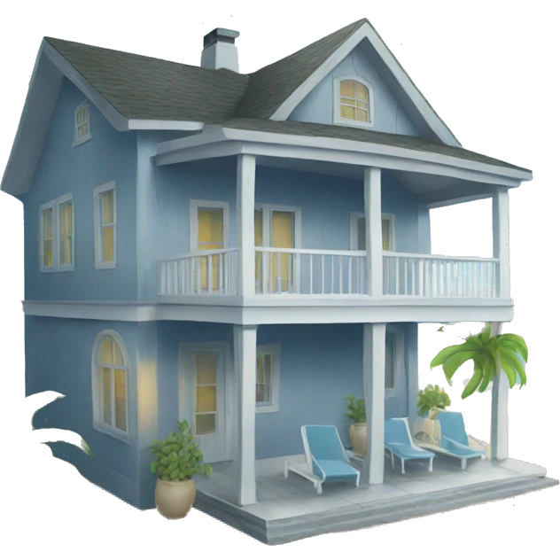 beach house emoji