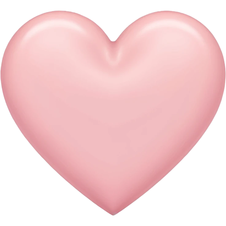 Cuore rosa pastello emoji