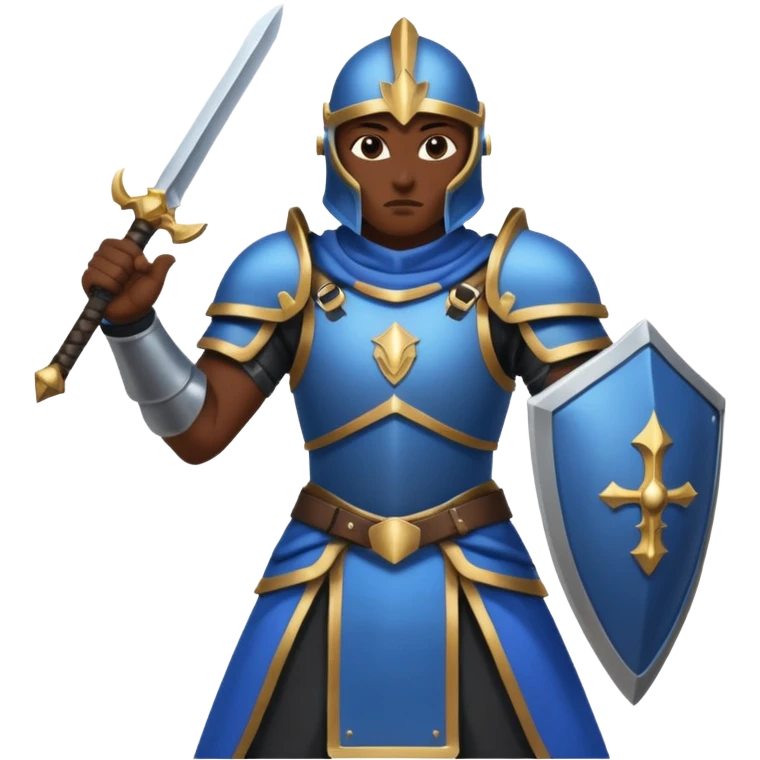 Big damage Role, at guild bosses,  iconic, with blue and black theme  emoji