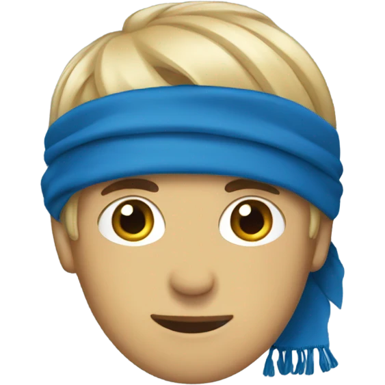 Blue scarf emoji