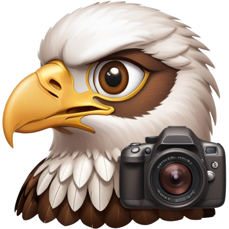 Eagle with a camera emoji
