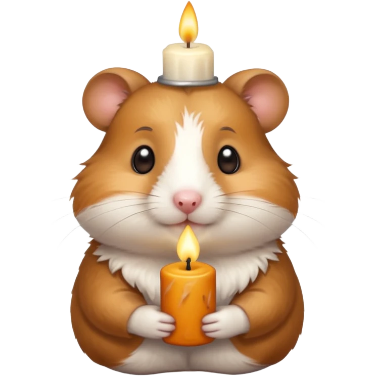 candle-holding hamster emoji