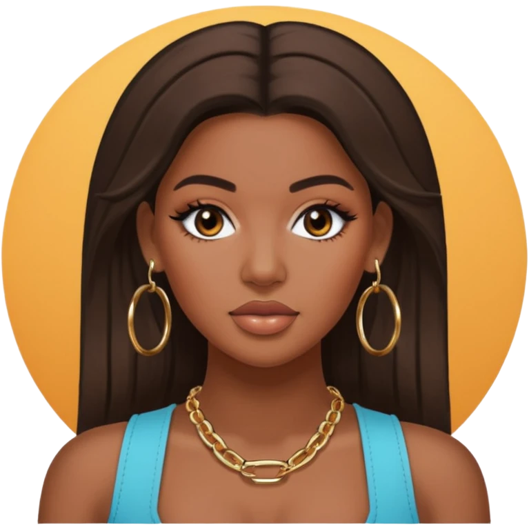 chloe kardashian with earrings emoji