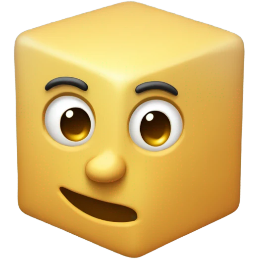 3D cube emoji