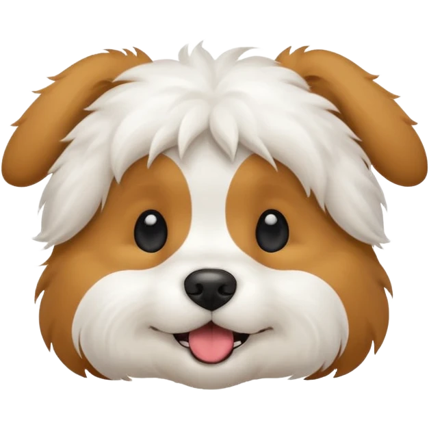 A dog mewing emoji