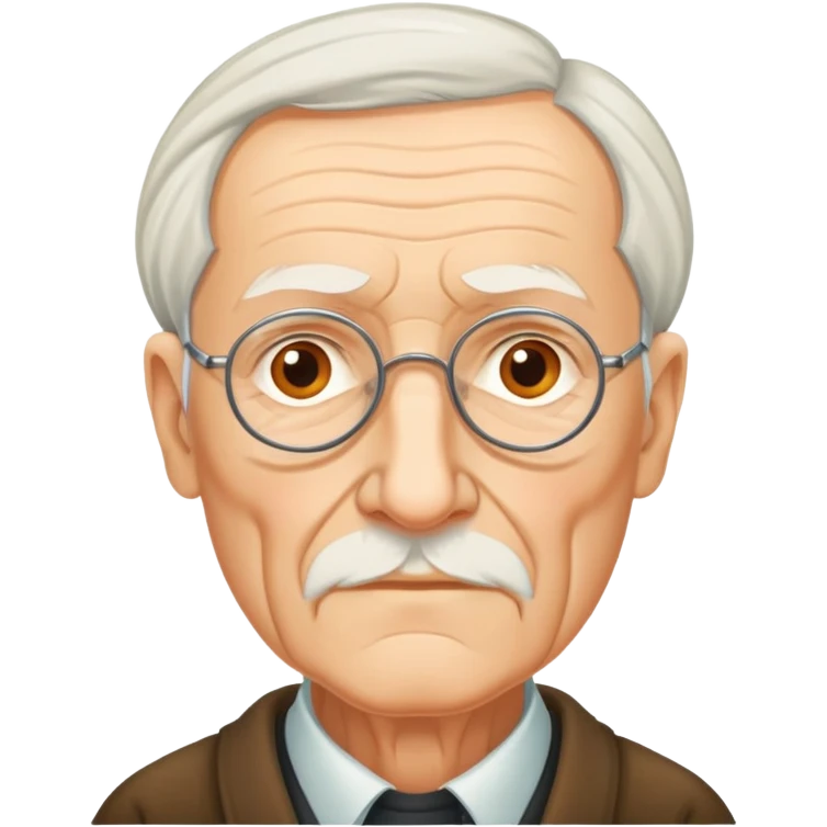 portrait of Hans Jonas, German philosopher, elderly, with many age spots emoji
