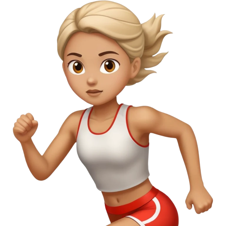 girl running track  emoji