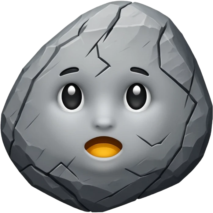generate me a simple rock without face emoji
