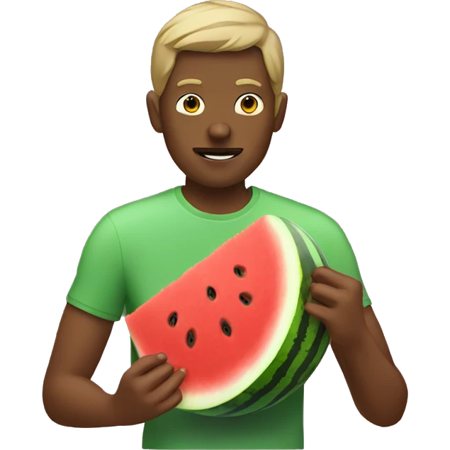 Person eatting watermelon  emoji