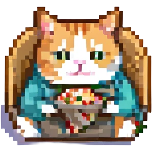 cat eating a burrito emoji