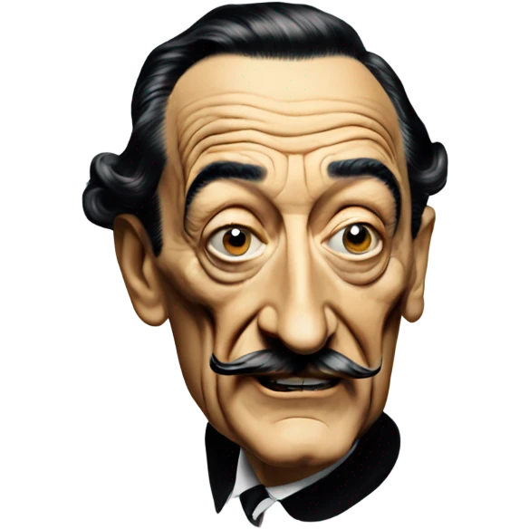 Salvador Dali as emoji emoji