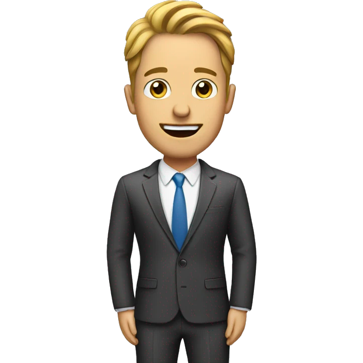 sales guy with suit  emoji