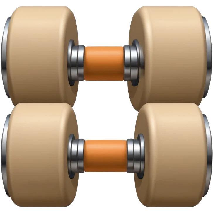 beige dumbbells with a shadow emoji