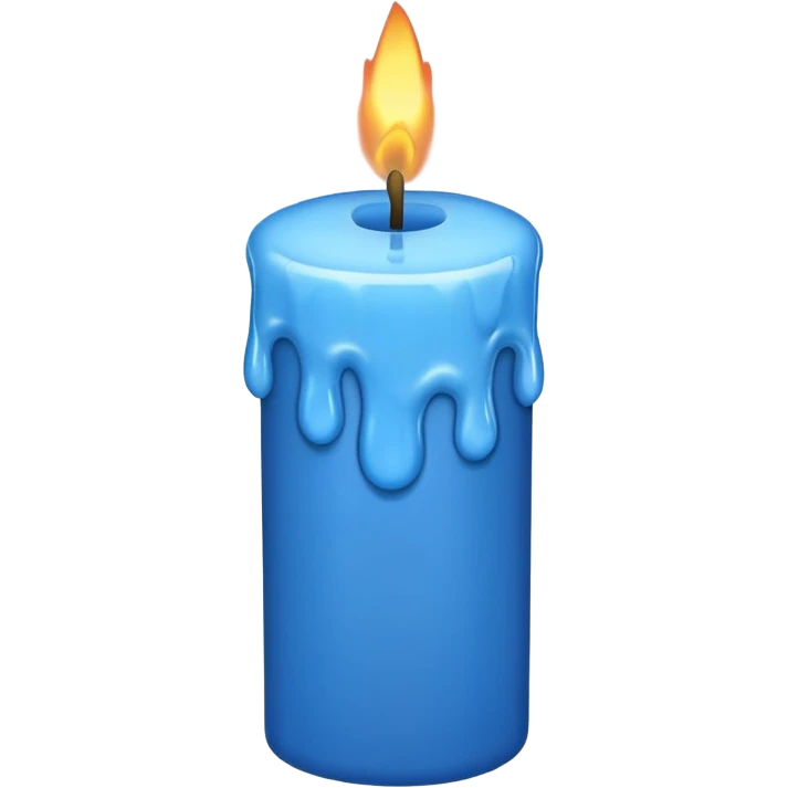 blue candles emoji