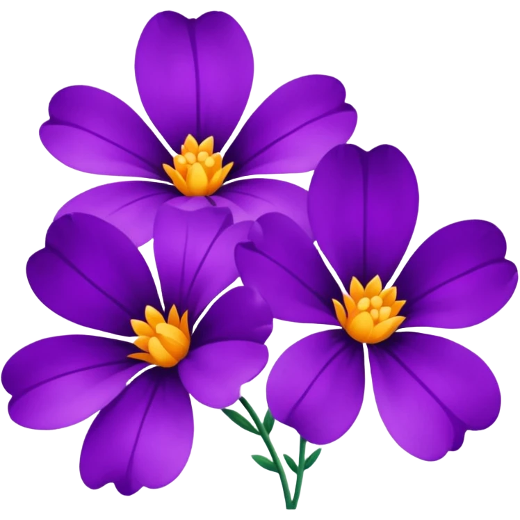 Purple flowers emoji