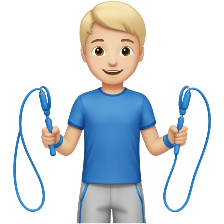 Boy with Skipping Rope emoji