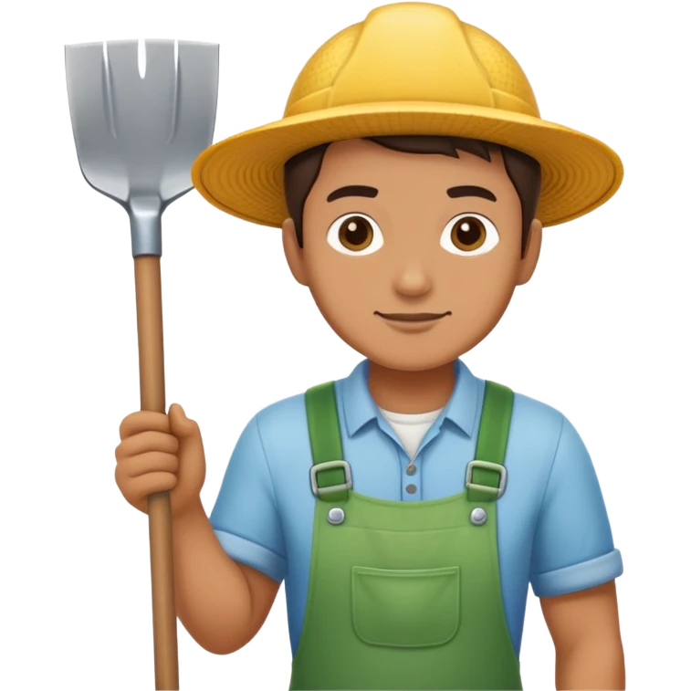 gardener with a shovel emoji