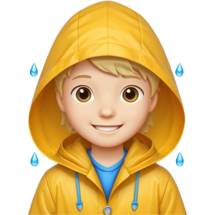 kid with raincoat emoji